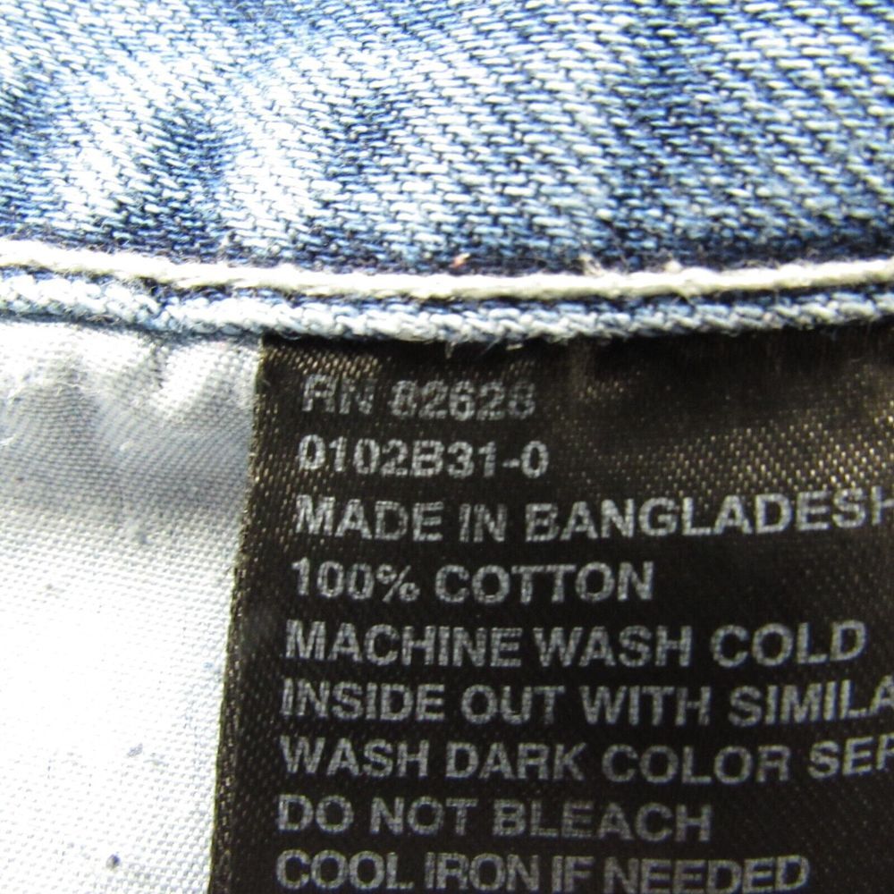 Southpole Shorts Men 48x12 Distressed Jean Blue Baggy Hip Hop Skate Jorts Faded - Picture 10 of 12